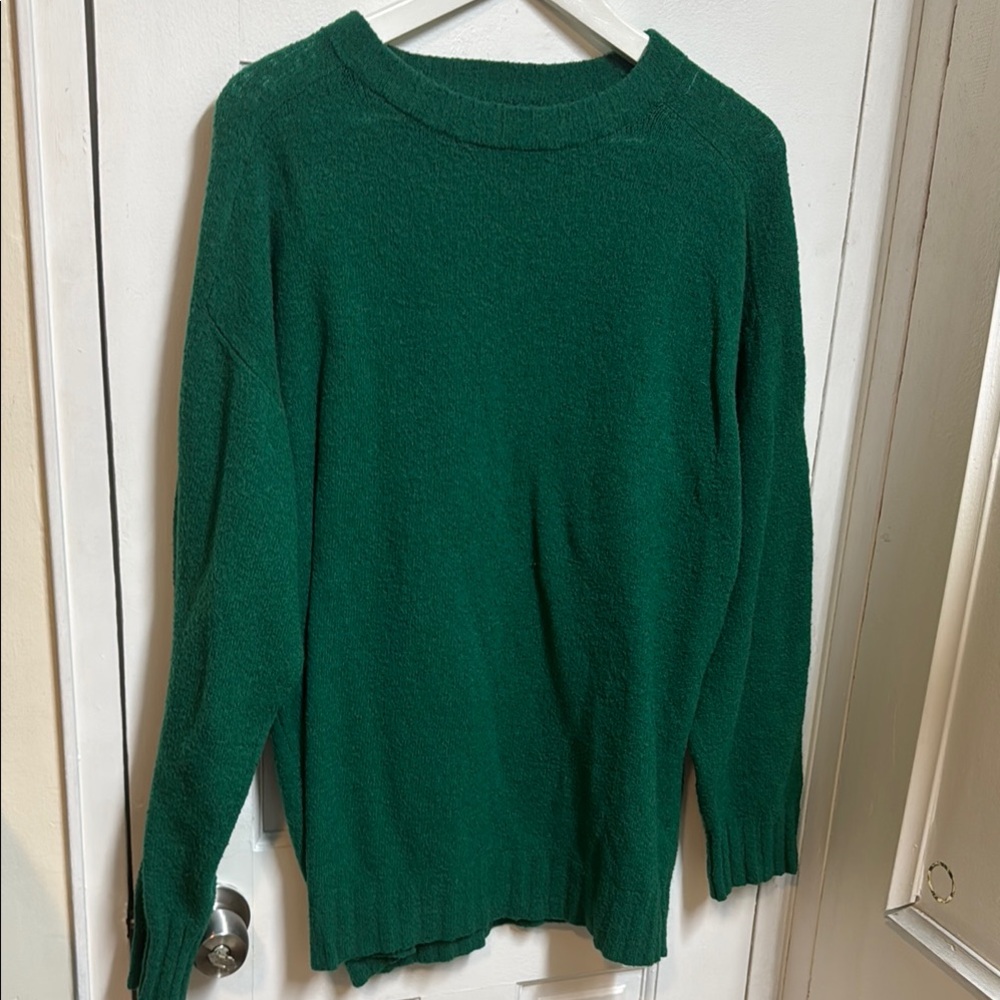Topman Green Crew Neck Sweater